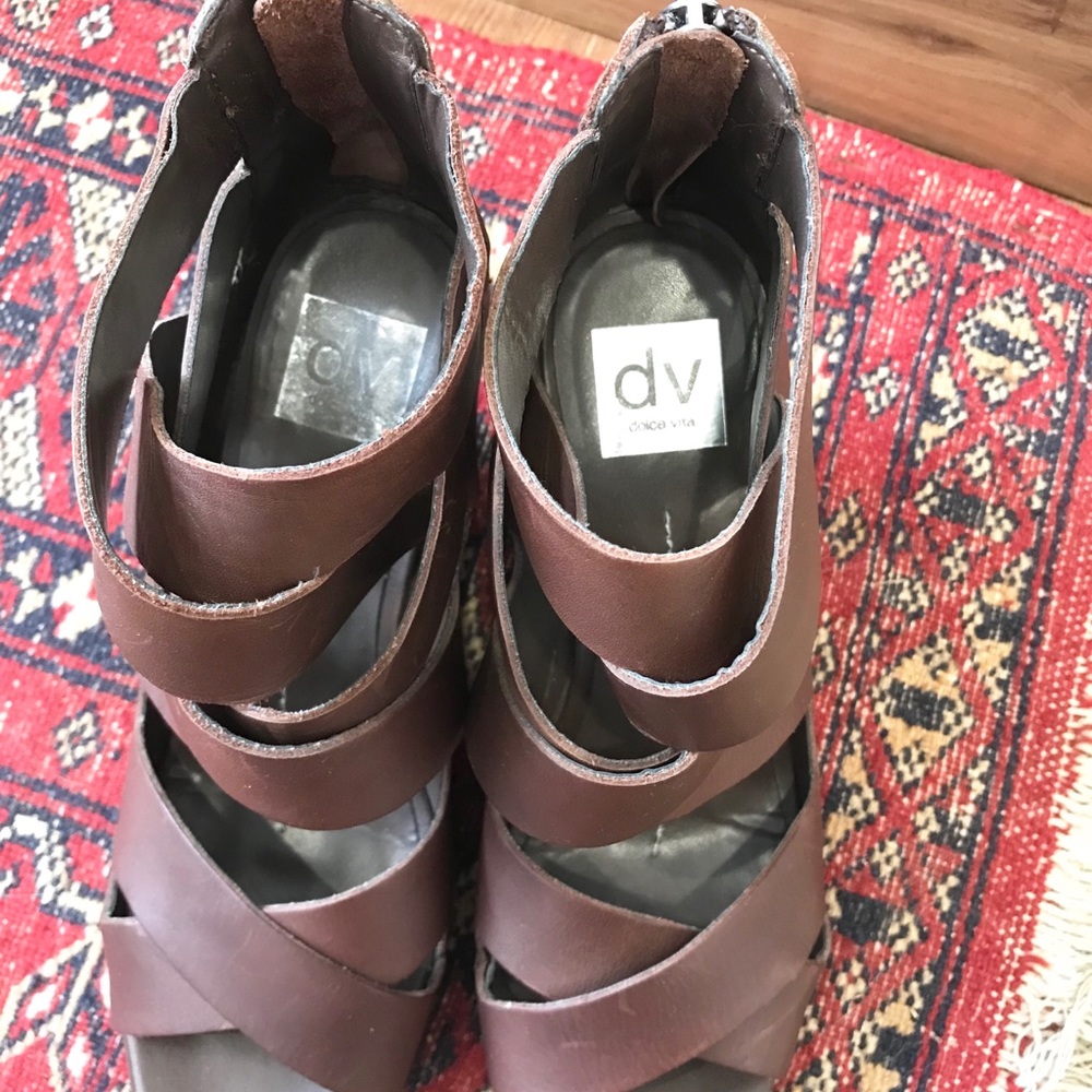 DV by Dolce Vita - Brown leather wedge - Picture 4 of 5